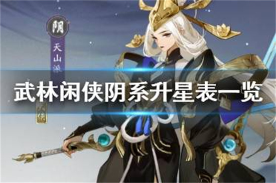 武林闲侠阴系升星材料是什么