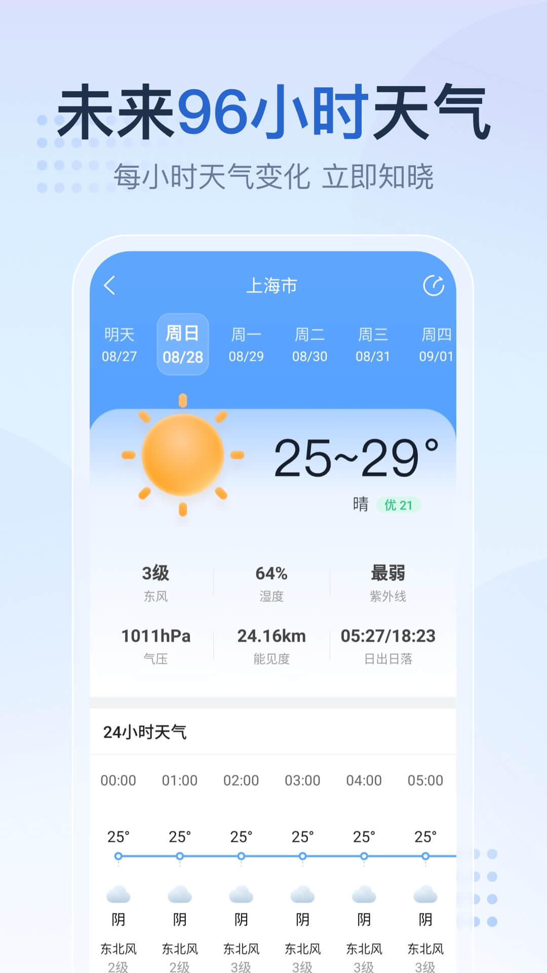 2345天气预报去广告清爽版截图